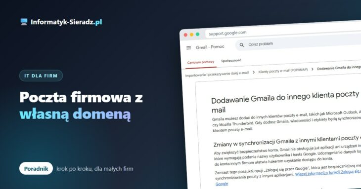 Jak skonfigurować pocztę firmową z własną domeną – przewodnik krok po kroku