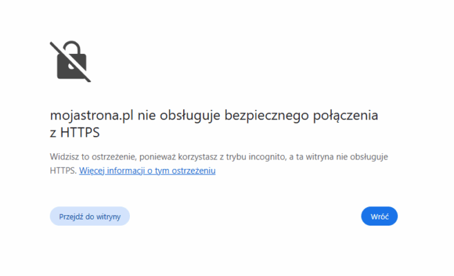 Brak SSL