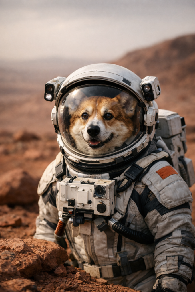 Pies astronauta chat GPT