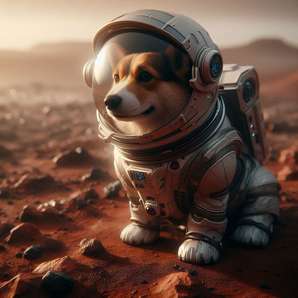 Pies Astronauta Microsoft Designer