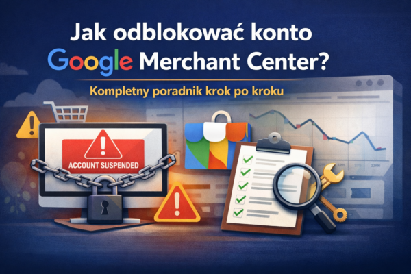 zablokowane konto merchant center