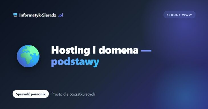 Co to jest hosting i domena – podstawy dla początkujących