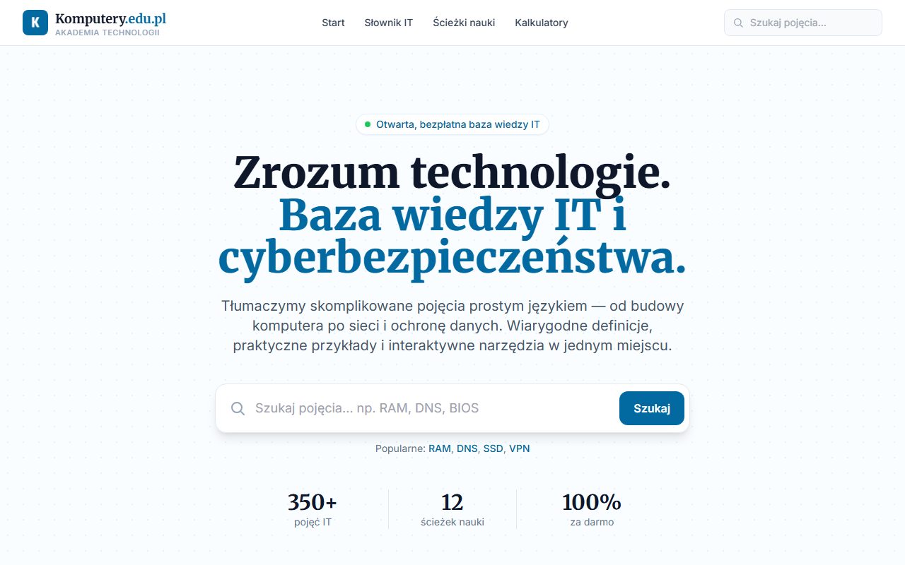 Realizacja: komputery.edu.pl — portal edukacyjny